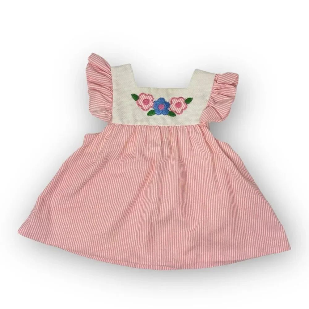 Vintage Little Bitty Smocked Tank Blouse Top Little Girls Size 2T Flawed